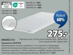 JYSK DREAMZONE Topmaterac KVISTEN oferta