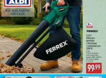ALDI Odkurzacz ogrodowy Ferrex oferta