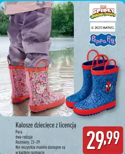 ALDI Kalosze dziecięce z licencją oferta