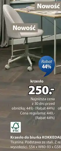 JYSK Krzesło do biurka KOKKEDAL oferta