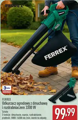 ALDI Odkurzacz ogrodowy z dmuchawą i rozdrabniaczem Ferrex oferta