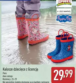 ALDI Kalosze dziecięce z licencją oferta