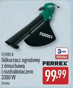 ALDI Odkurzacz ogrodowy z dmuchawą i rozdrabniaczem Ferrex oferta