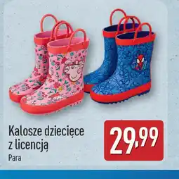 ALDI Kalosze dziecięce z licencją oferta