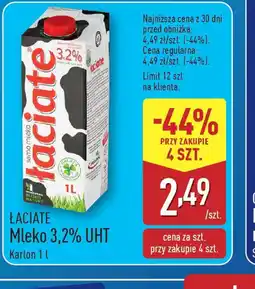 ALDI Mleko Laciate 3,2% UHT oferta