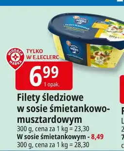E.Leclerc Filety śledziowe w sosie śmietankowo-musztardowym Własna marka E.Leclerc oferta