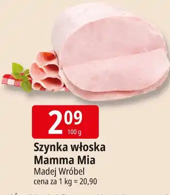 E.Leclerc Szynka włoska Mamma Mia Madej Wróbel oferta