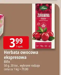 E.Leclerc Herbata owocowa ekspresowa Bifix oferta