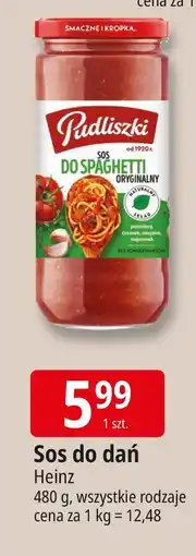 E.Leclerc Sos pomidorowy do spaghetti oryginalny Pudliszki oferta