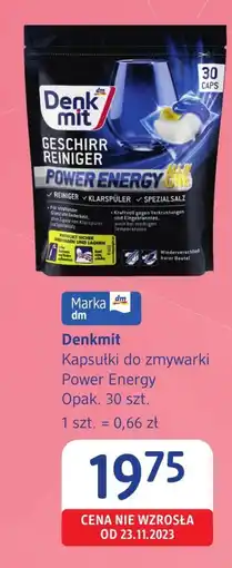 dm drogerie markt Kapsułki do zmywarki Denkmit oferta