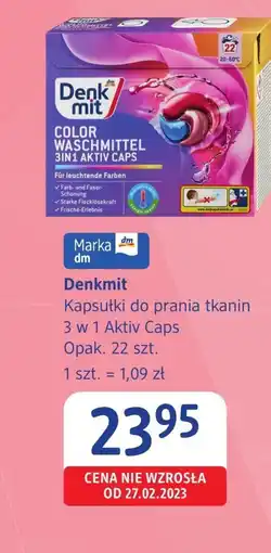 dm drogerie markt Kapsułki do prania Denkmit oferta