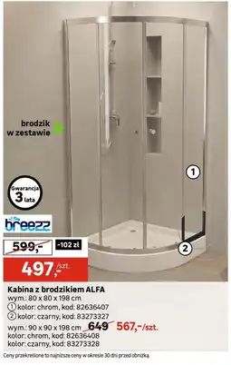 Leroy Merlin Kabina prysznicowa Breezz oferta
