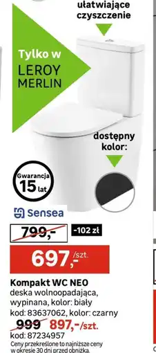 Leroy Merlin Kompakt wc SenSea oferta