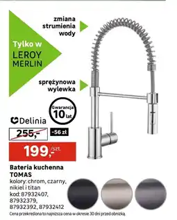 Leroy Merlin Bateria kuchenna Delinia oferta