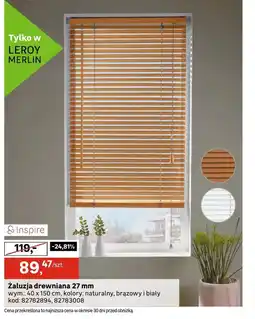 Leroy Merlin Żaluzja Inspire oferta