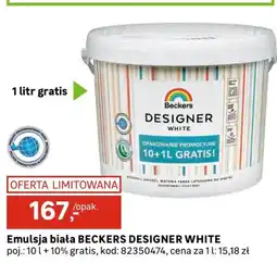 Leroy Merlin Emulsja biała Beckers oferta