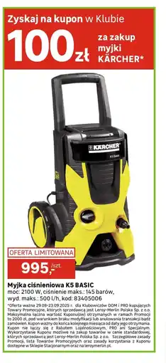 Leroy Merlin Myjka ciśnieniowa Kärcher oferta