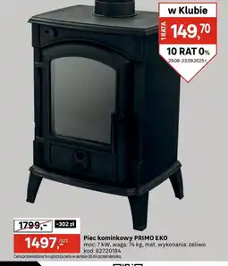 Leroy Merlin Piec kominkowy Primo oferta