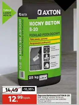 Leroy Merlin Zaprawa betonowa Axton oferta