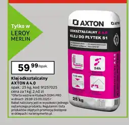 Leroy Merlin Klej do płytek Axton oferta