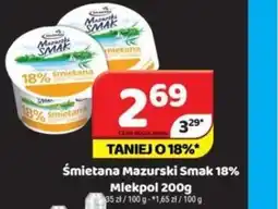 Delfin Śmietana Mazurski Smak 18% Mlekpol oferta