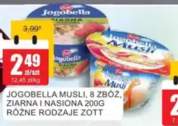 Bingo Jogobella musli, 8 zbóż, ziarna i nasiona zott oferta