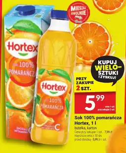 Twój Market Sok 100% pomarańcza Hortex oferta