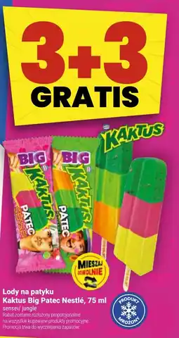 Twój Market Lody na patyku Kaktus Big Patec Nestlé oferta