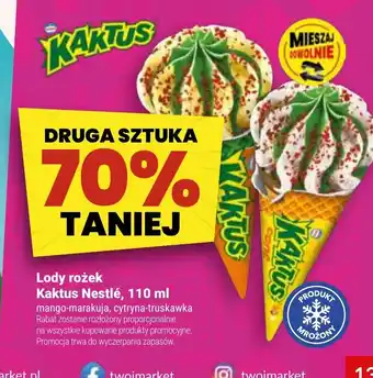 Twój Market Lody rożek Kaktus Nestlé oferta