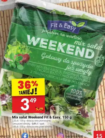 Twój Market Mix sałat Weekend Fit & Easy oferta