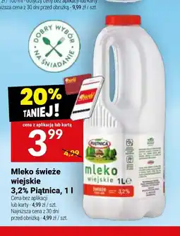 Twój Market Mleko świeże wiejskie Piątnica oferta