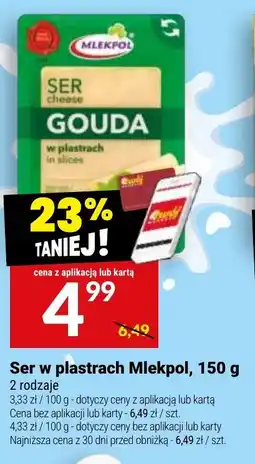 Twój Market Ser w plastrach Mlekpol Gouda oferta