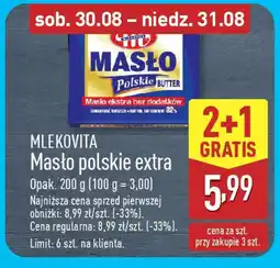 ALDI Mlekovita masło polskie extra oferta