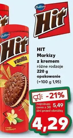 Kaufland Ciastka Hit z kremem waniliowe Bahlsen oferta