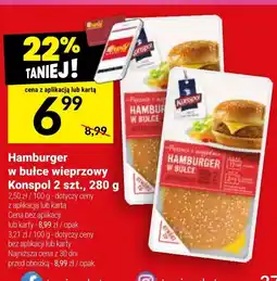 Twój Market Hamburger w bułce wieprzowy Konsopol oferta