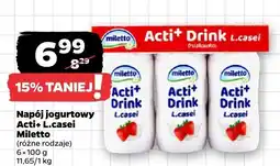Netto Napój jogurtowy Acti+ L.casei Miletto oferta