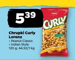 Netto Chrupki Curly Lorenz Peanut Classic/Indian Style oferta