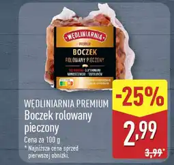 ALDI Wędliniarnia premium boczek rolowany oferta