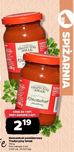 Netto Koncentrat pomidorowy Tradycyjny Smak oferta