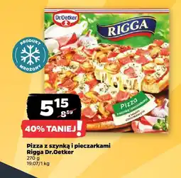 Netto Pizza z szynką i pieczarkami Rigga Dr.Oetker oferta