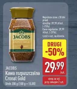 ALDI Jacobs kawa rozpuszczalna cronat gold oferta