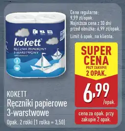 ALDI Kokett ręczniki papierowe 3-warstwowe oferta