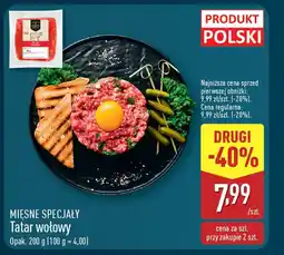 ALDI Mięsne specjały tatar wołowy oferta