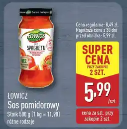ALDI Łowicz sos pomidorowy oferta