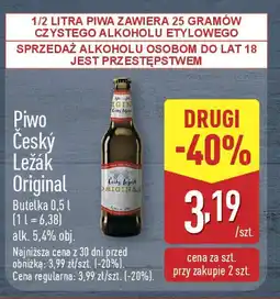 ALDI Piwo Český Ležák Original oferta