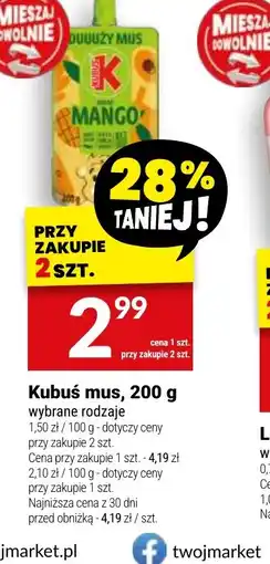 Twój Market Kubuś mus oferta