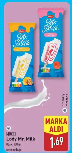 ALDI Mucci lody mr. milk oferta