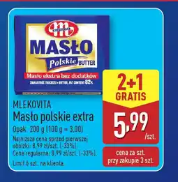 ALDI Mlekovita masło polskie extra oferta