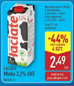 ALDI Łaciate mleko 3,2% uht oferta