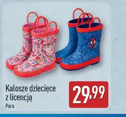 ALDI Kalosze dziecięce z licencją oferta